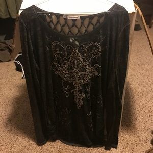 Jewel fronted fun top